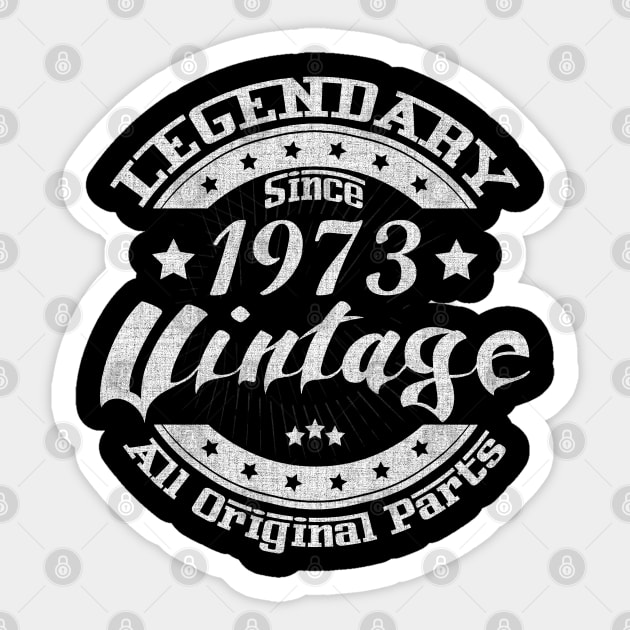 Legendary Since 1973. Vintage All Original Parts Sticker by FromHamburg